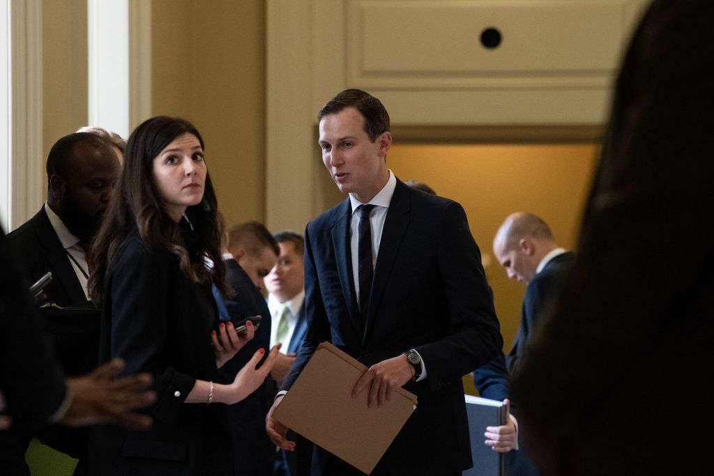 Jared Kushner leaves Senate GOP meeting