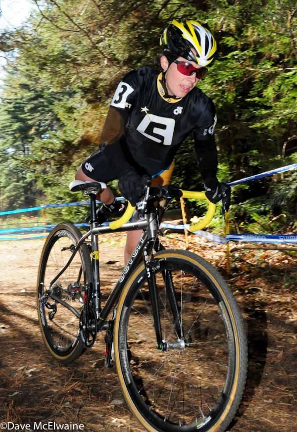 Andrea Smith (Ladies First Racing) keeping pace with the chasers.