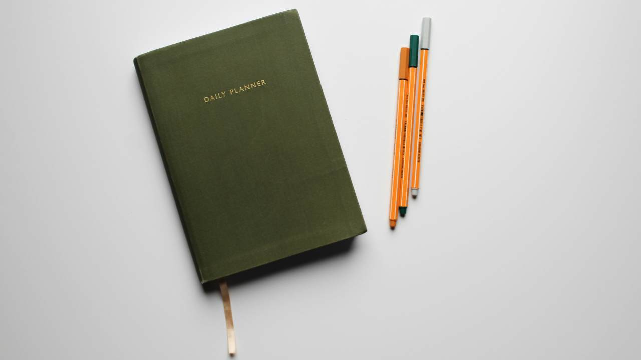 Planner and pens