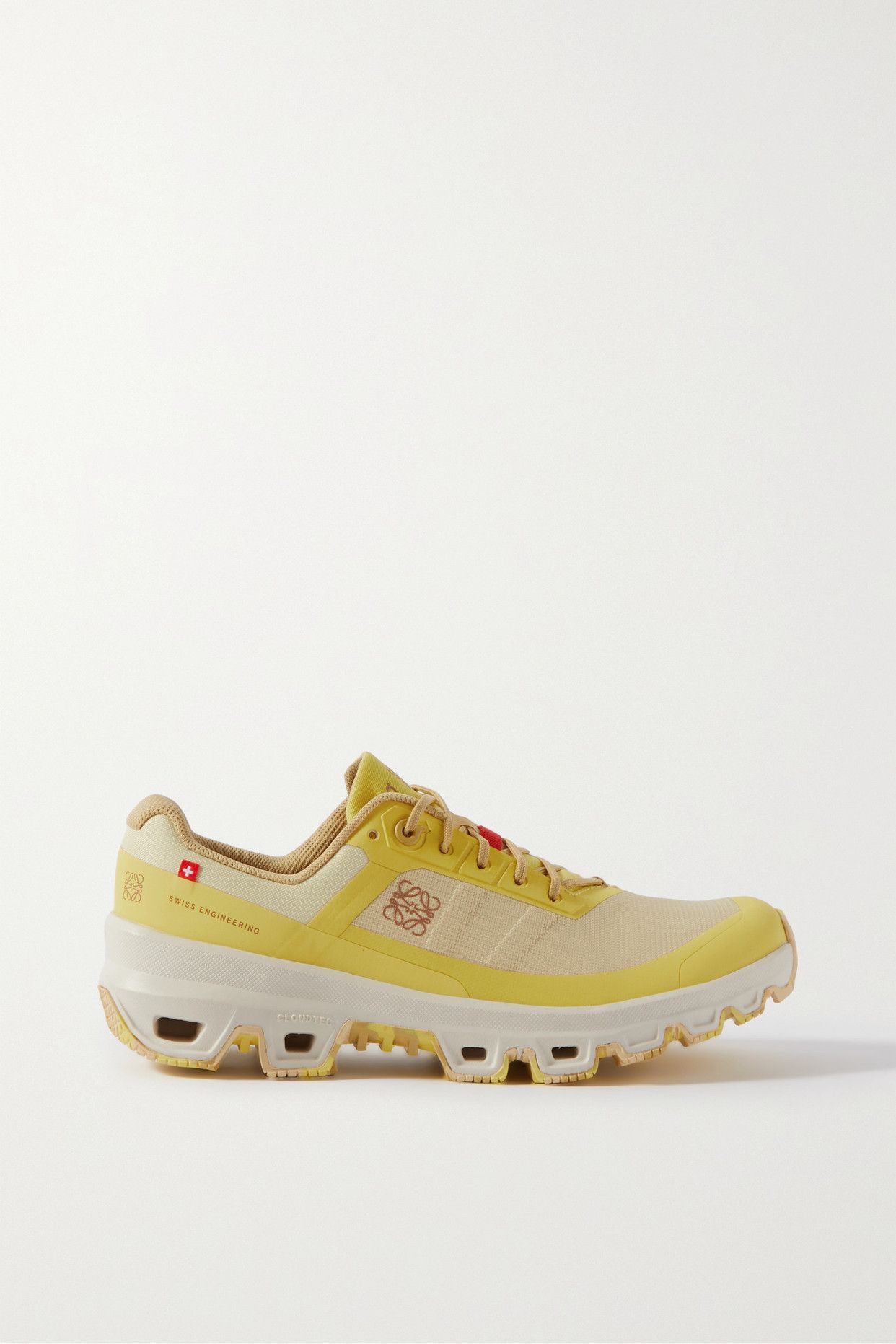 + on Cloudventure Recycled-Canvas and Mesh Sneakers