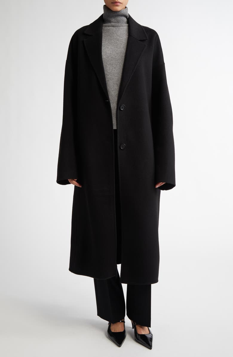 Double Face Wool Cocoon Coat