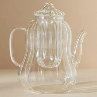 Glass pumpkin teapot