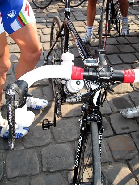 Boonen's bike at the start line.