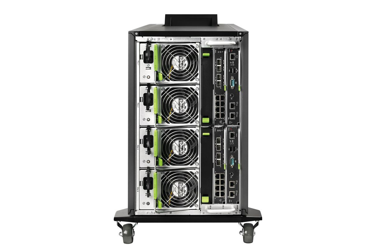 The back of the Fujitsu Primergy BX400 S1