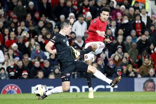 Greenwood improved his goal tally to six goals in all competitions for Manchester United