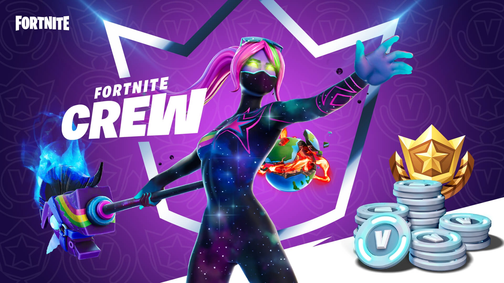 Galaxy Fortnite Skin Fortnite Goes Galactic With Space Themed Skin For New Subscription Service Launch Space