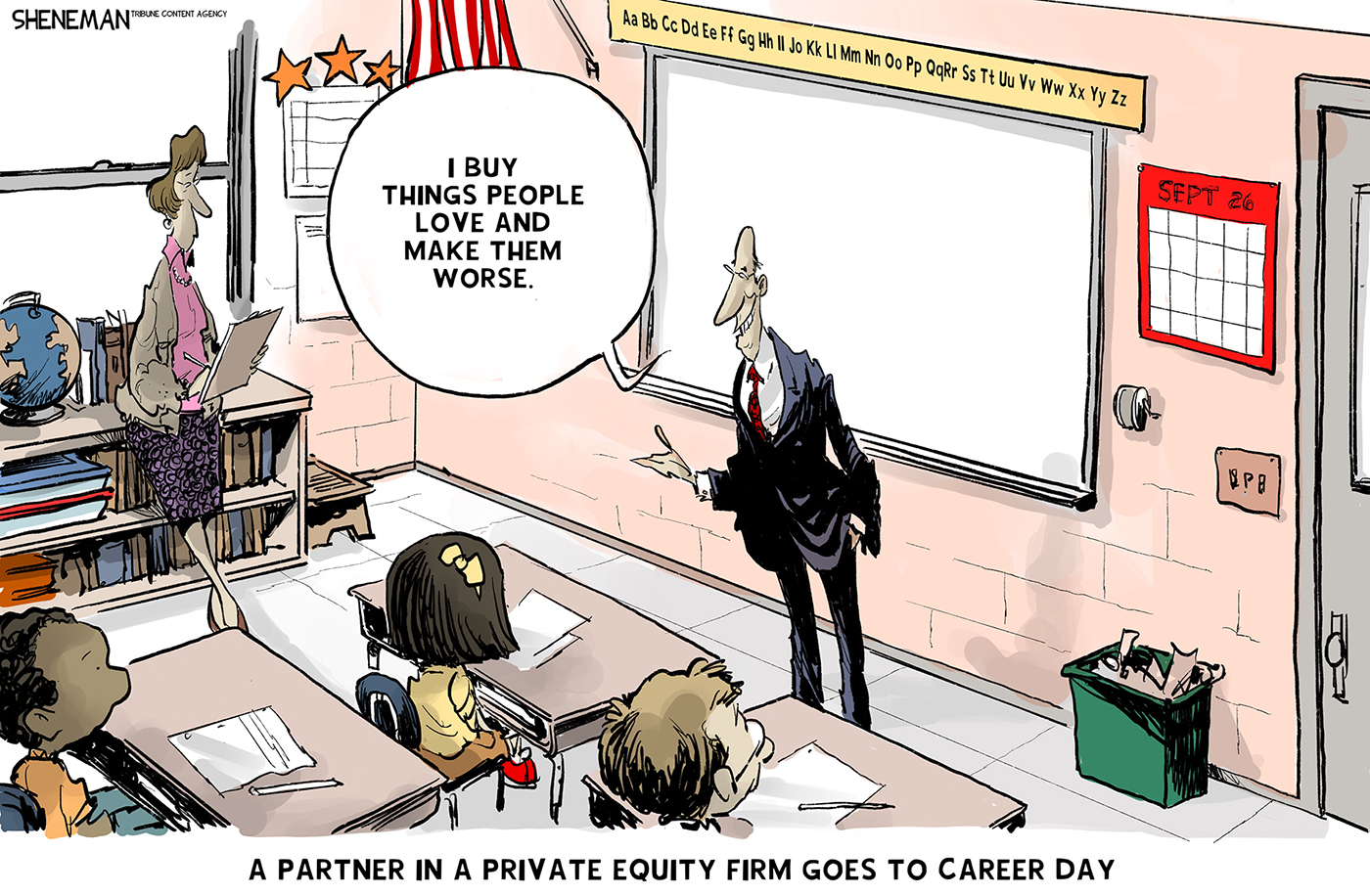 Political cartoon