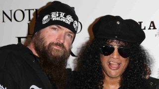 Zakk Wylde with Slash on a red carpet in 2013