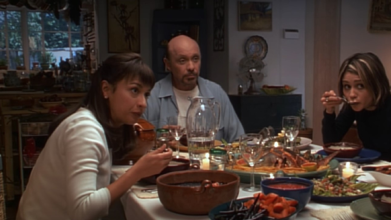 The Tortilla Soup cast around the dinner table