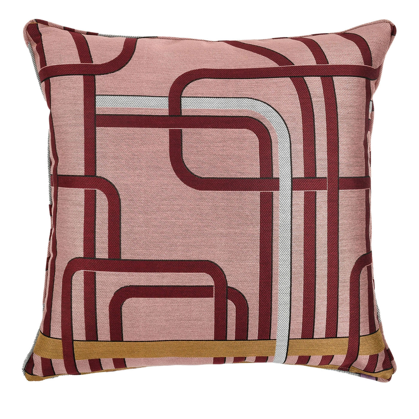 Carr&amp;egrave; Cushion in Les Intrigues Jacquard Fabric