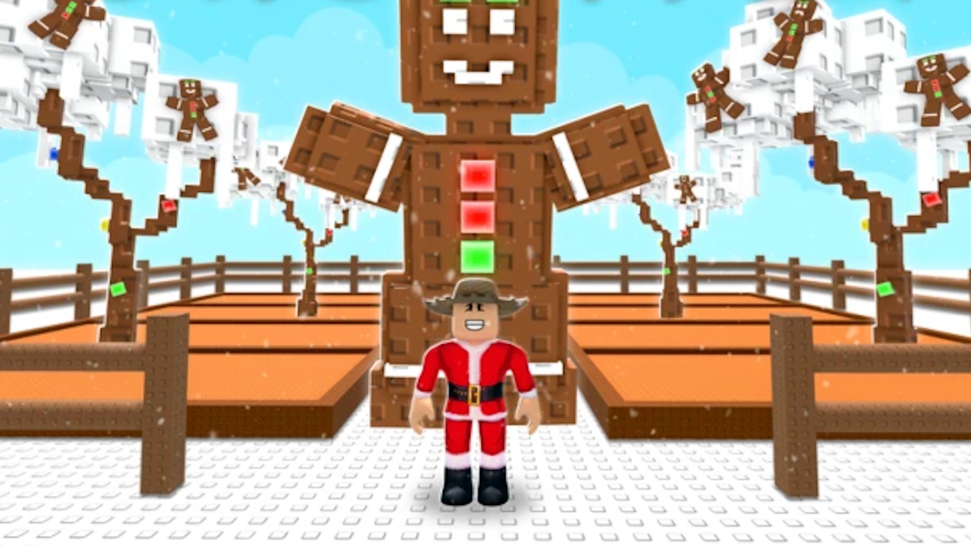 Grow a Garden codes - a wintery holiday scene from Grow a Garden