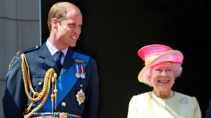 The Queen shared a baby photo of Prince William in honor of his 40th, seen here together on the Buckingham Palace balcony