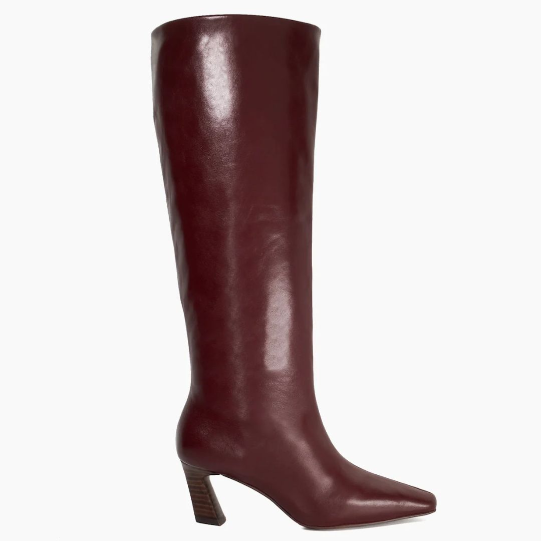 Dune Selinni Burgundy Knee High Boots