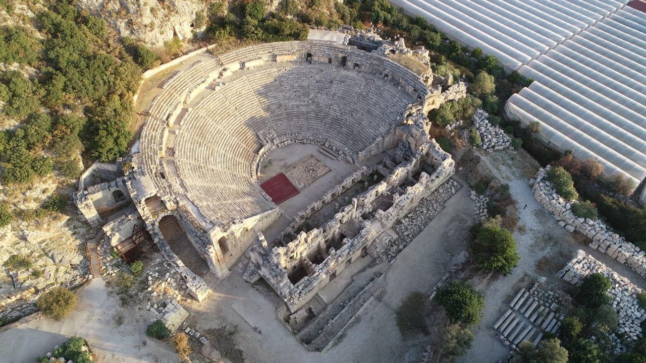 The figurines were discovered in a Hellenistic theater buried beneath the famous ancient Myra theatre in southwestern Turkey.