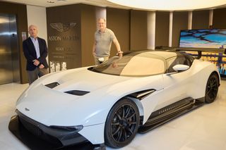 German Coto and Marek Reichman, alongside the Aston Martin Vulcan
