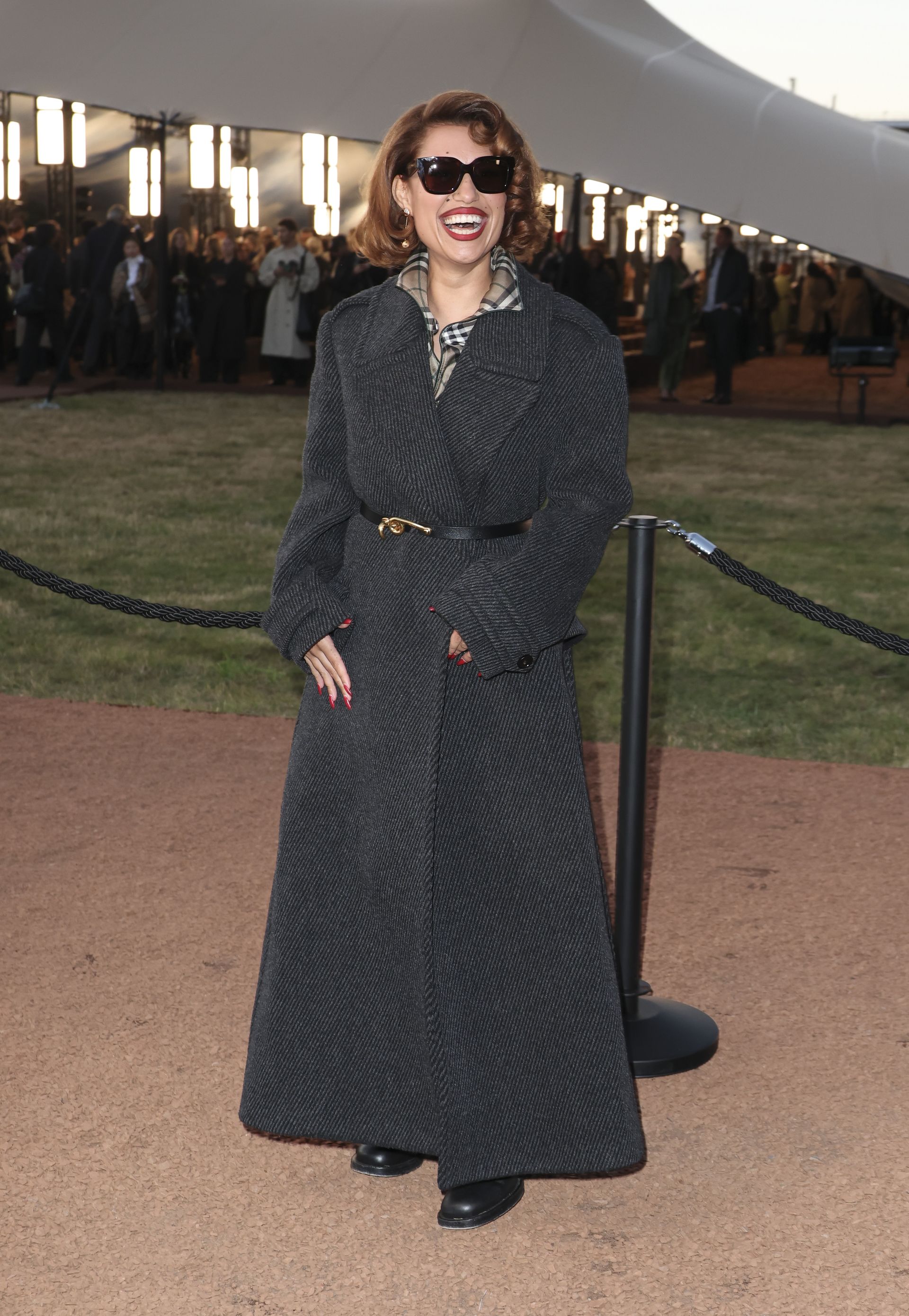 Raye at the Burberry S/S 26 show