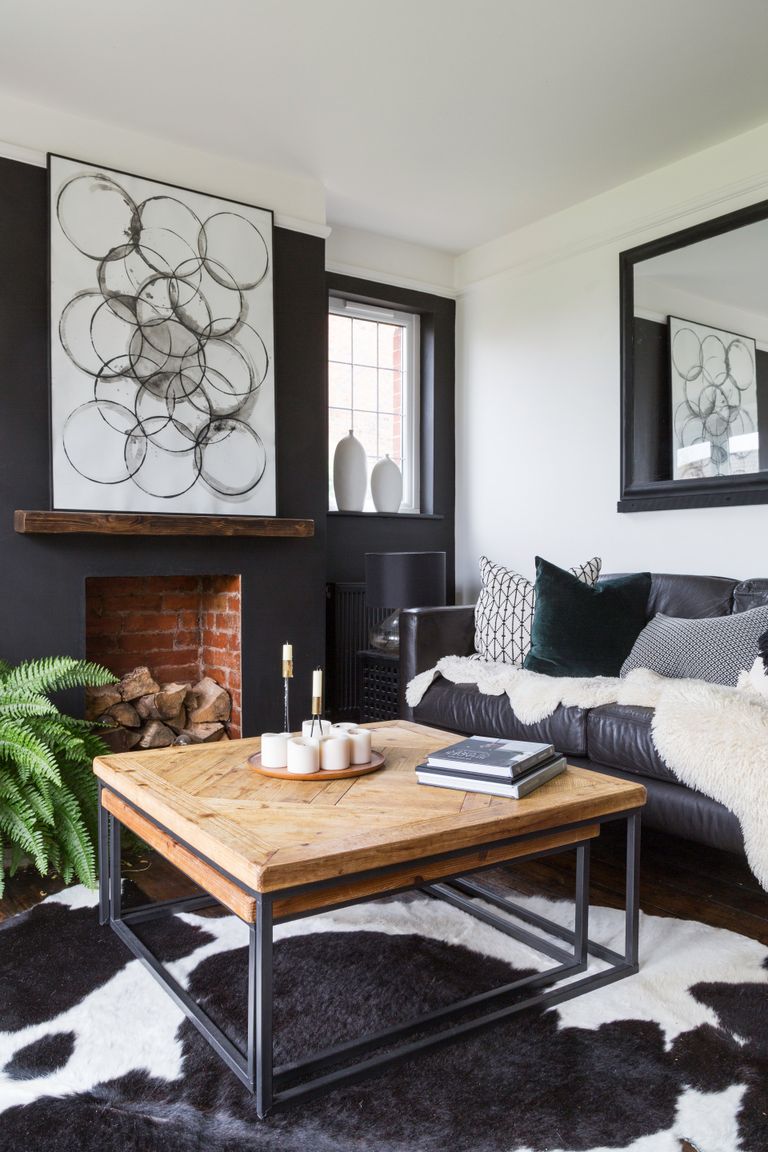 16 Black Living Room Ideas To Tempt You, Black Furniture For Living Room