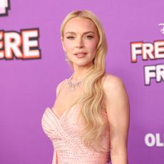 Lindsay Lohan attends the 2025 premiere of Disney's Freakier Friday.