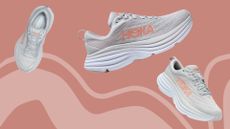 Hoka Bondi 8 from three angles, now in the Hoka Black Friday sale