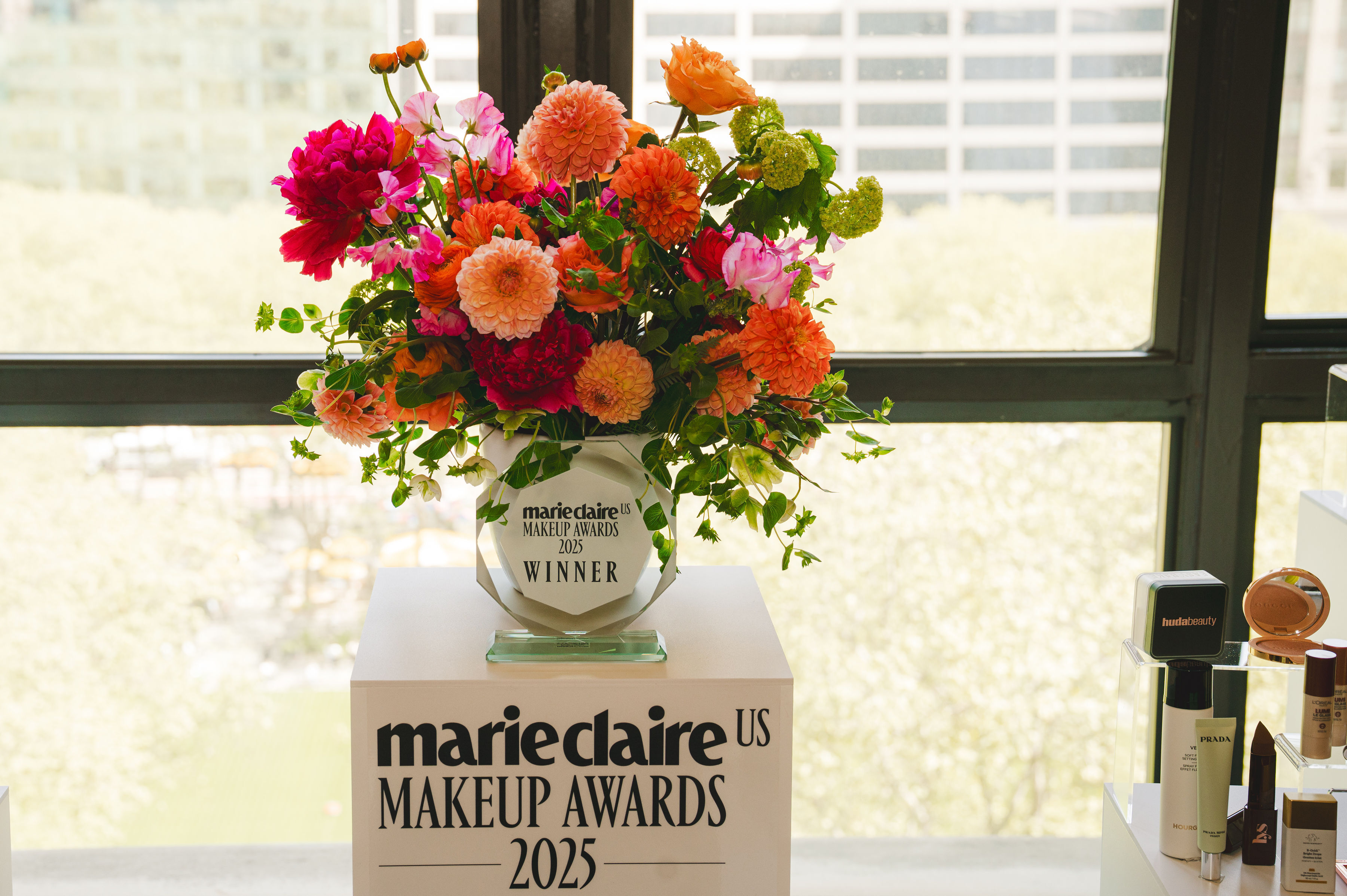 Florals at the Marie Claire Beauty Awards breakfast.