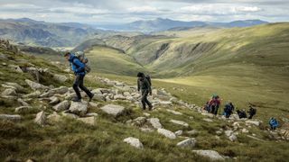 walkers in Lake District 