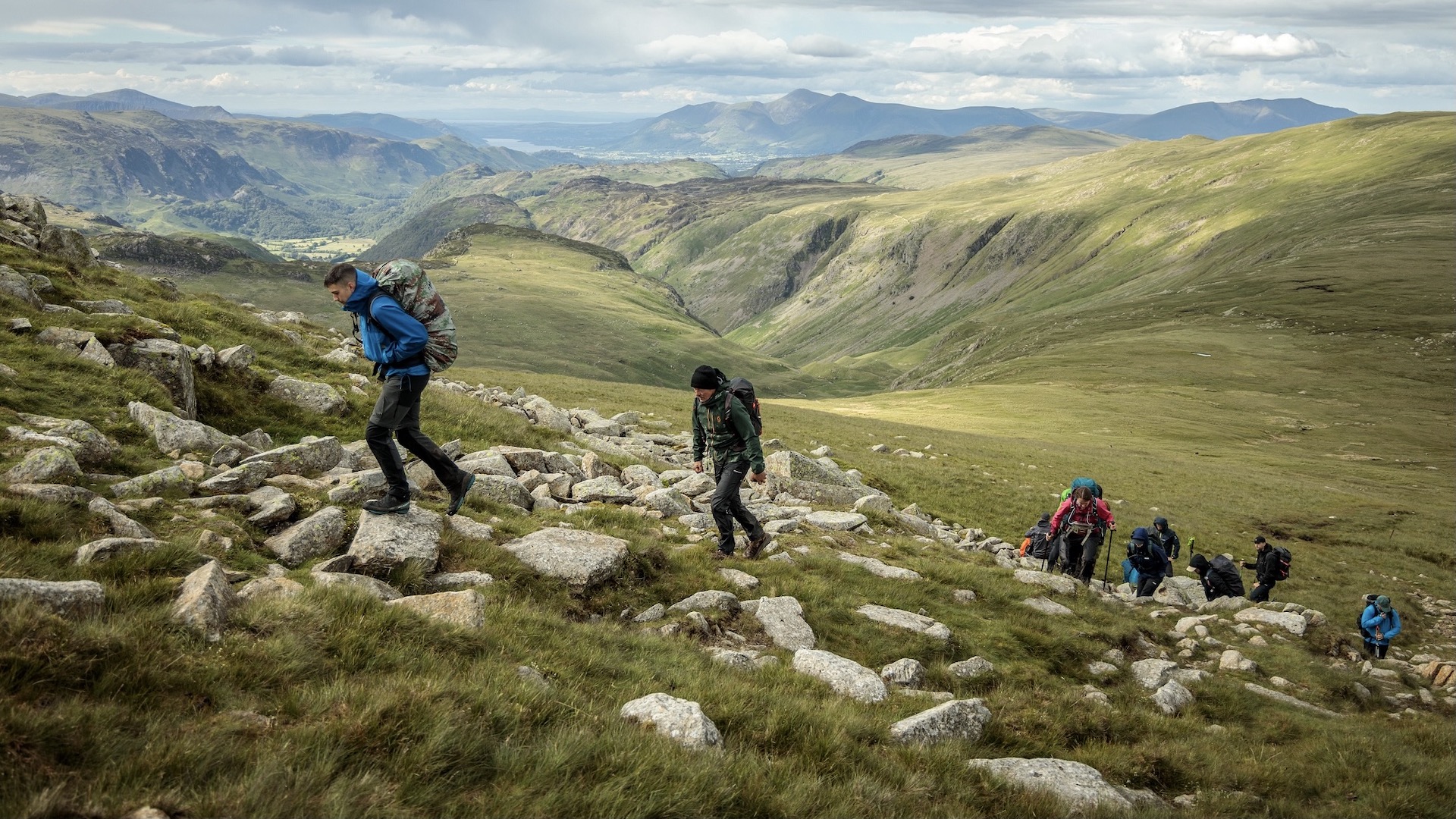 walkers in Lake District