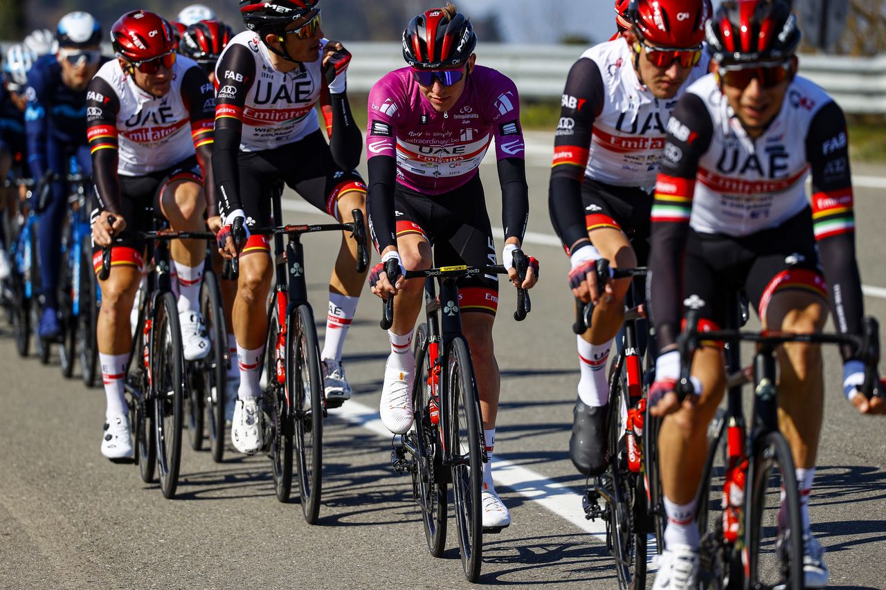 Tirreno Adriatico 2022 - 57th Edition - 2nd stage Camaiore - Sovicille 219 km - 08/03/2022 - Tadej Pogacar (SLO - UAE Team Emirates) - photo Luca Bettini/SprintCyclingAgency&Acirc;&copy;2022