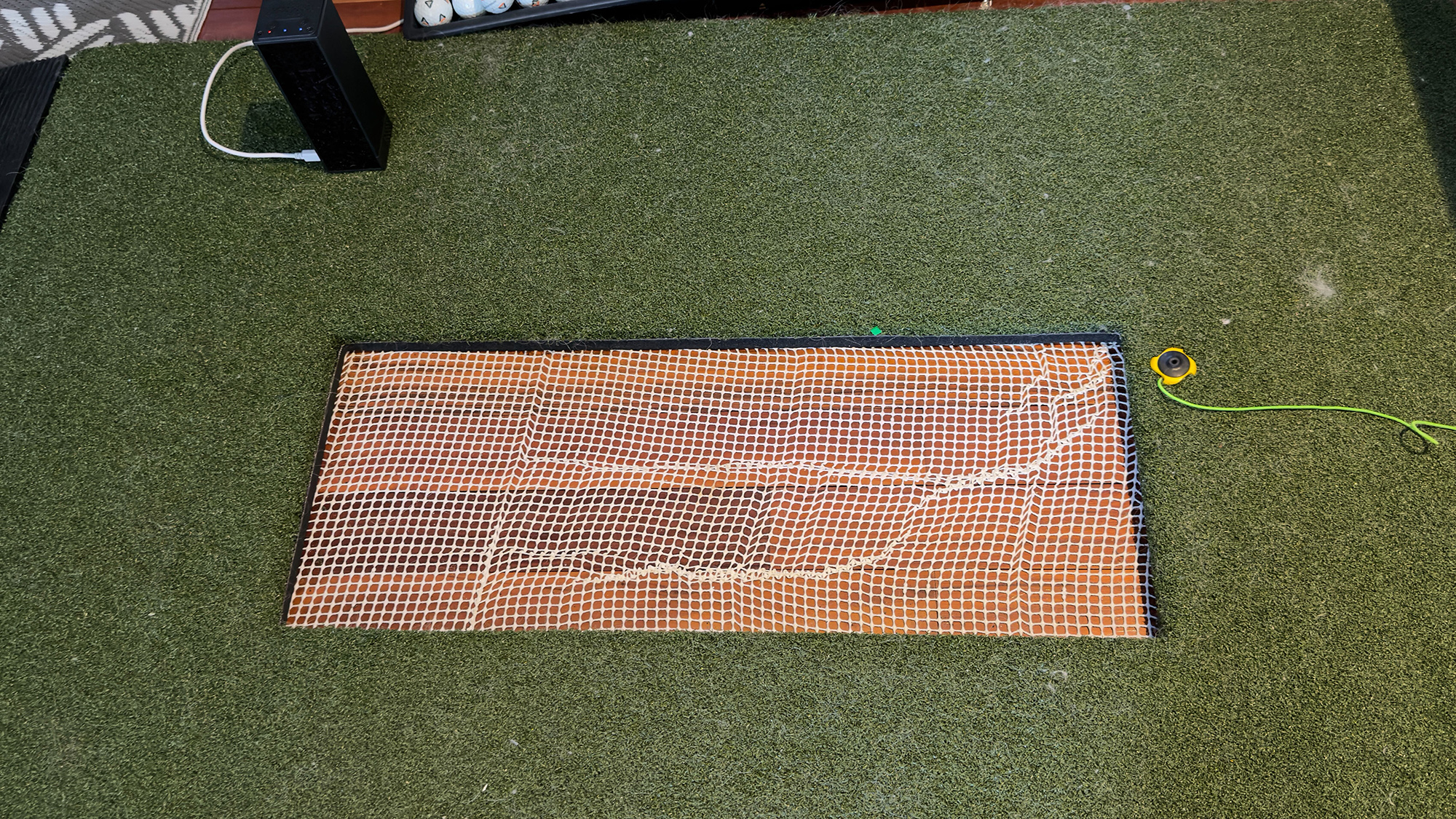 The space left when removing the hitting strip