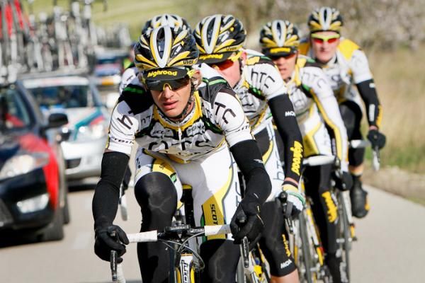 A well organized effort by the HTC-Columbia team to pace Andre Greipel back to the field after suffering a flat.