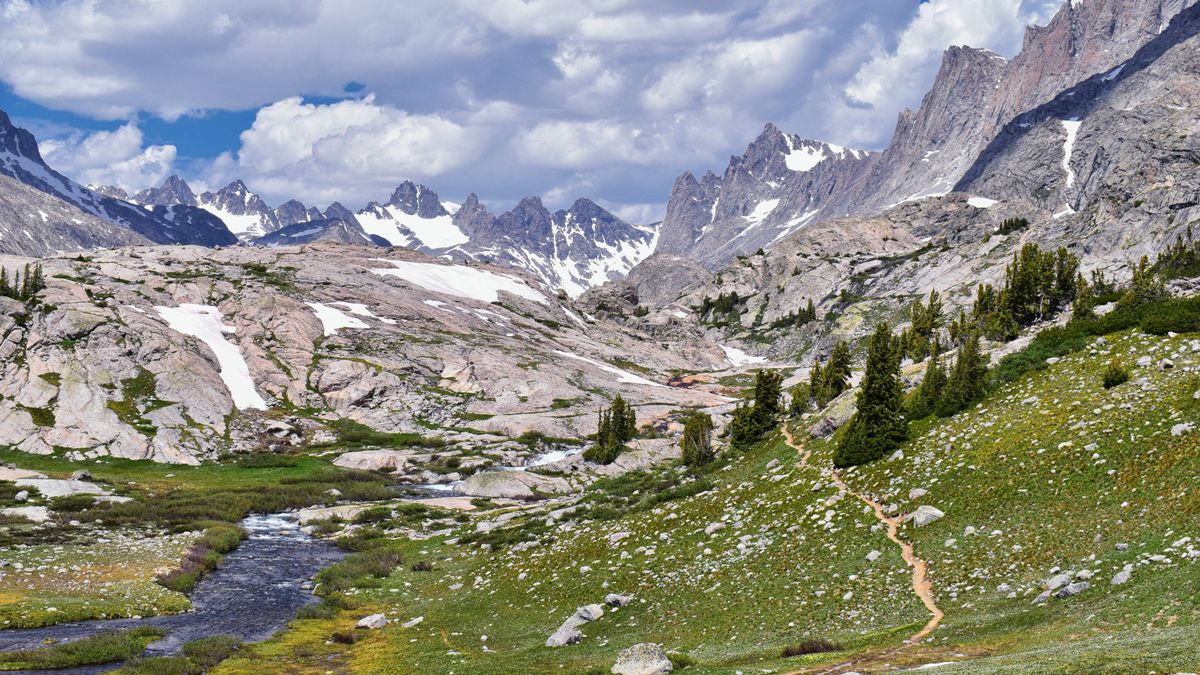 The rocky mountains of Wyoming