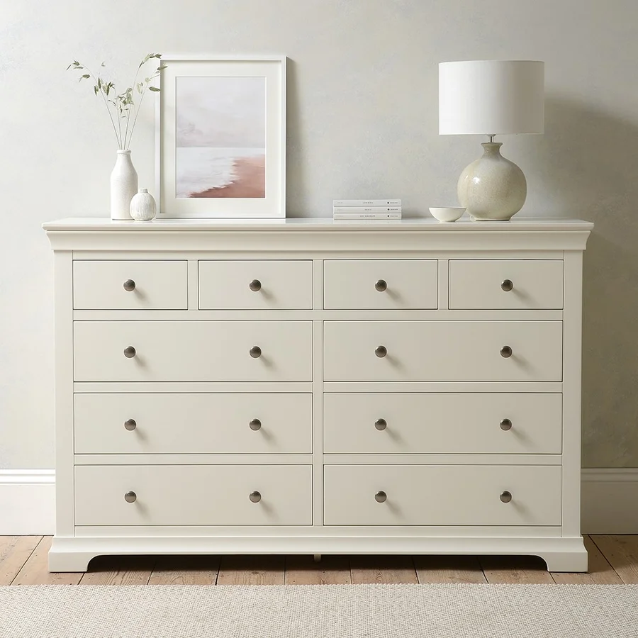Cotswold Co, Chantilly Warm White 10 Drawer Chest