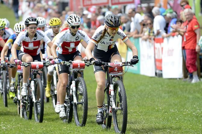 The start of the U23 women's cross country