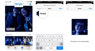 How to name or rename people in Photos: Tap Add name or the person's name, type in their name, Press Next and tap on Done