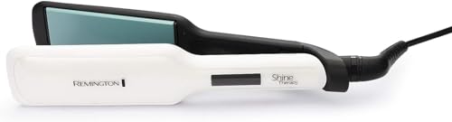 Remington Shine Therapy Wide (45mm) Floating Plate Hair Straightener With Advanced Ceramic Coating Infused With Moroccan Argan Oil for Sleek &amp;amp; Smooth Glide, 9 Settings 150&amp;deg;c&amp;ndash;230&amp;deg;c, S8550