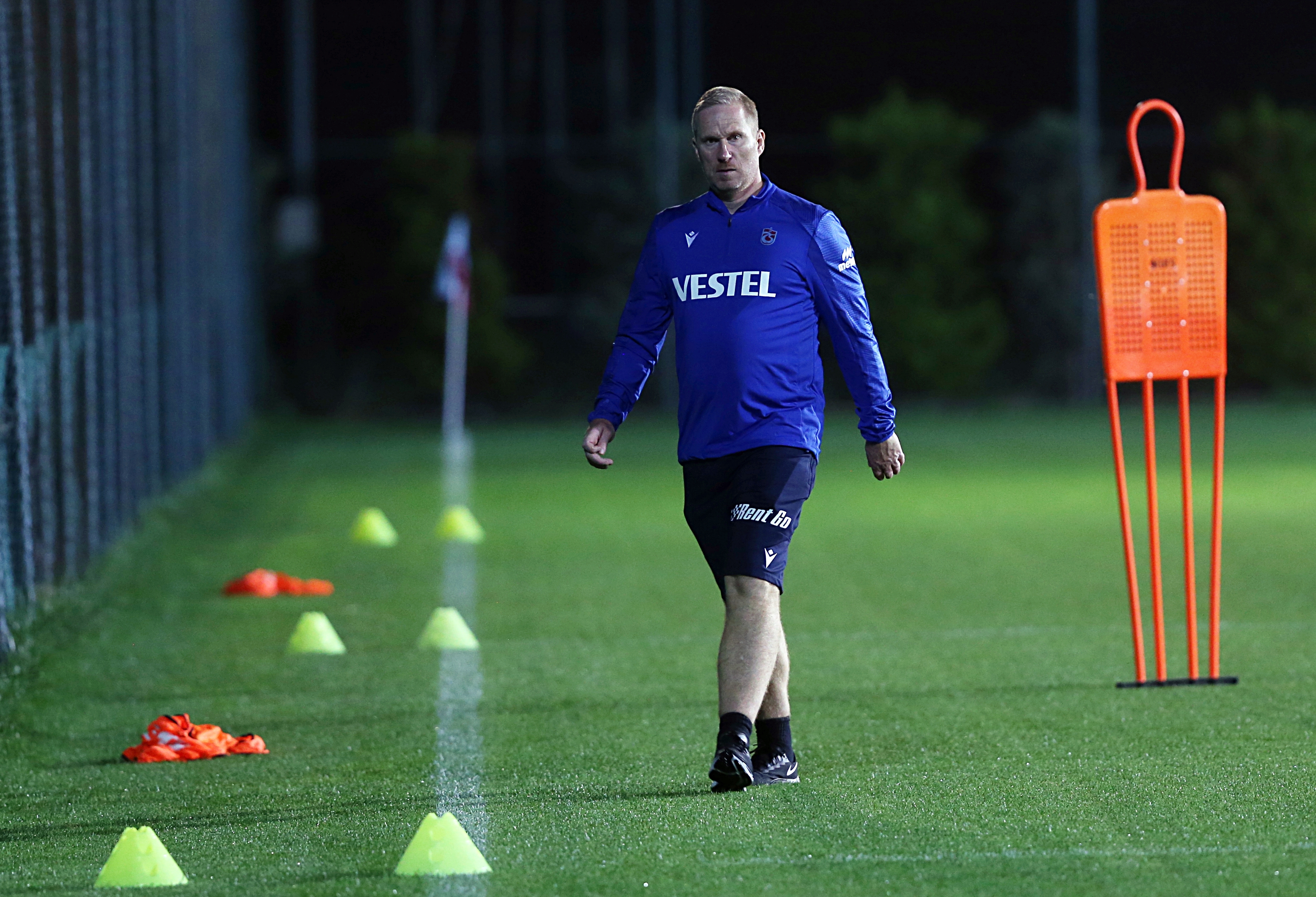 TRABZON, TURKIYE - OCTOBER 19: Trabzonspor&amp;amp;apos;s throw-in coach Thomas Gronnemark attends a training session ahead of Turkish Super Lig week 11 match against Demir Grup Sivasspor in Trabzon, Turkiye on October 19, 2022. (Photo by Hakan Burak Altunoz/Anadolu Agency via Getty Images)