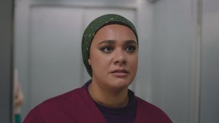 EMBARGOED 15/04/25 Rida looks concerned and sad. 