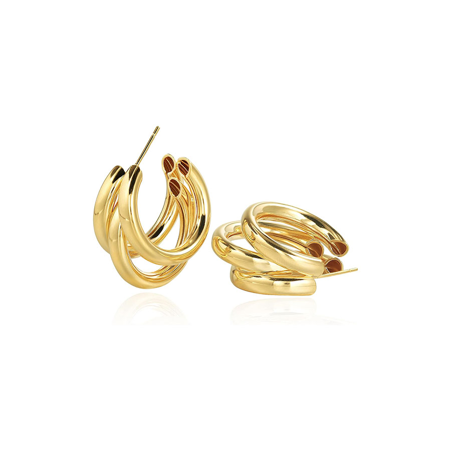 Gold Plated Hoop Earrings