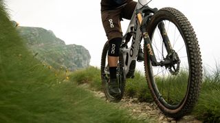 Fulcrum wheels being ridden on a trail