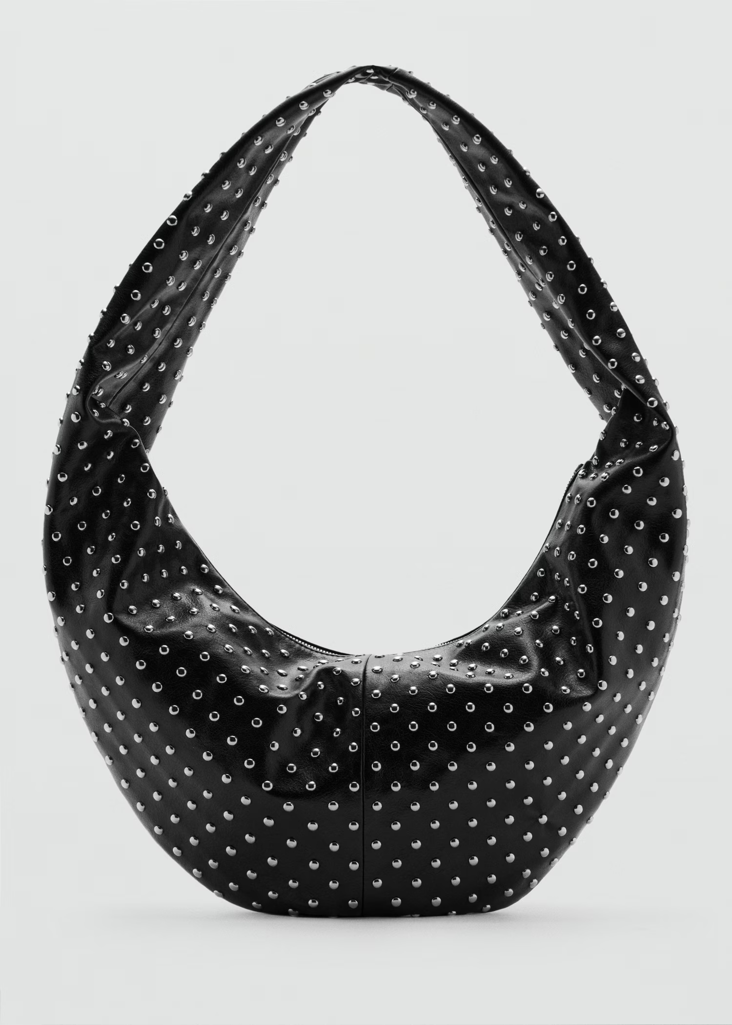 Mango, Oval Studded Shoulder Bag