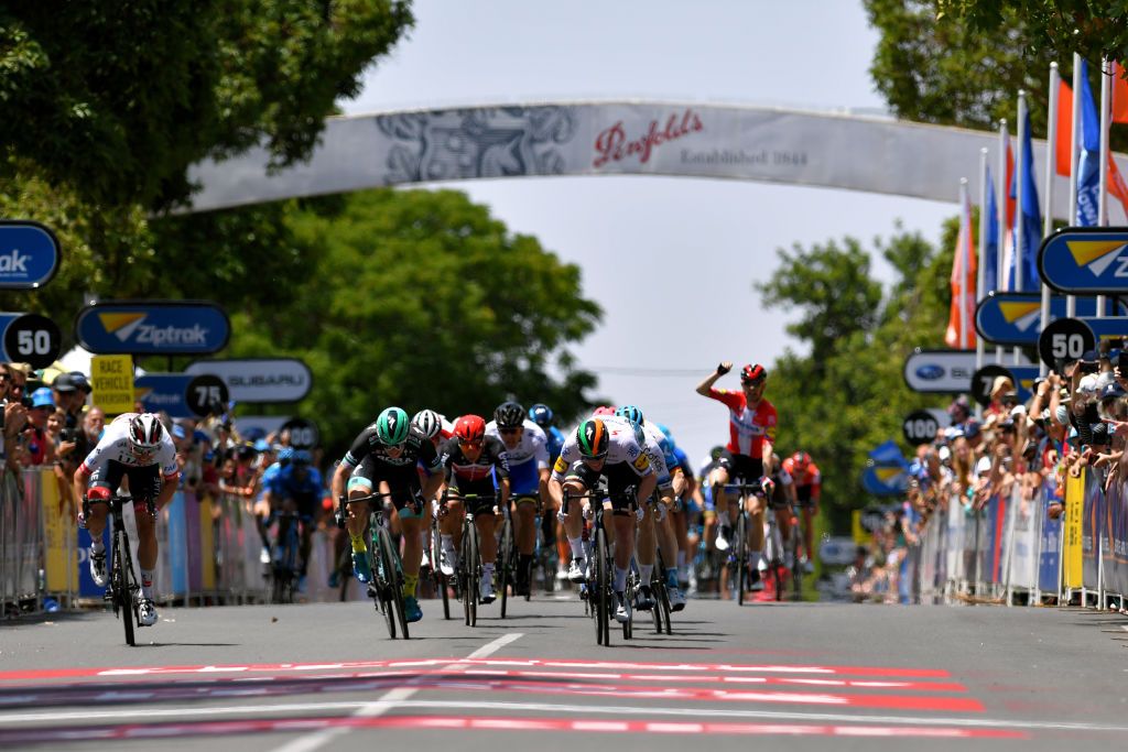 Sam Bennett wins stage 1 at the Tour Down Under