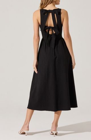 Bow Back A-Line Dress