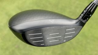 Photo of the Ai10x face on the Callaway Elyte X fairway wood