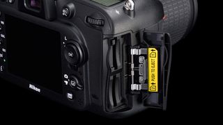 The D7200 features dual SD card slots