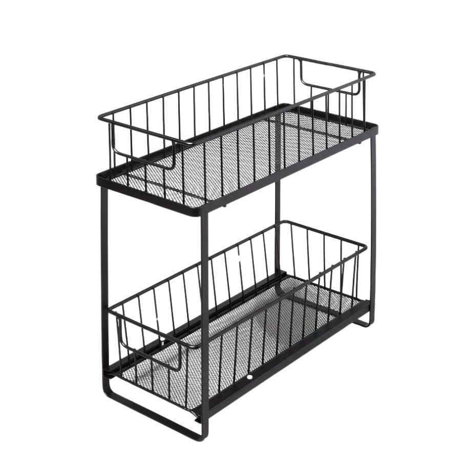 A kitchen slide-out organizer