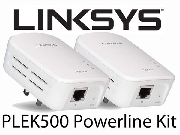 Linksys PLEK500 Homeplug AV2 Powerline Kit 
