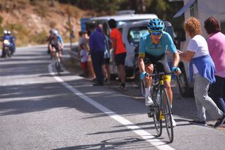 Miguel Angel Lopez on the move at the Vuelta a España