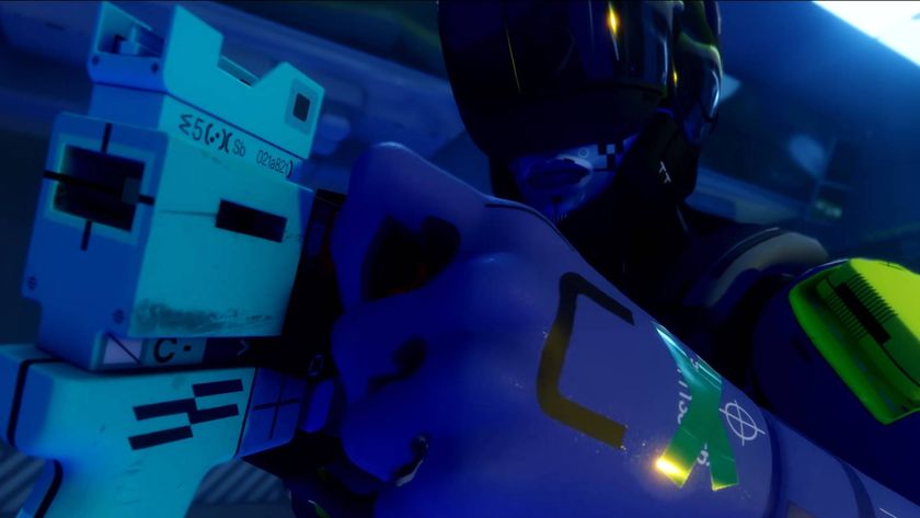 Marathon launch trailer screenshot Recon runner reloading a gun