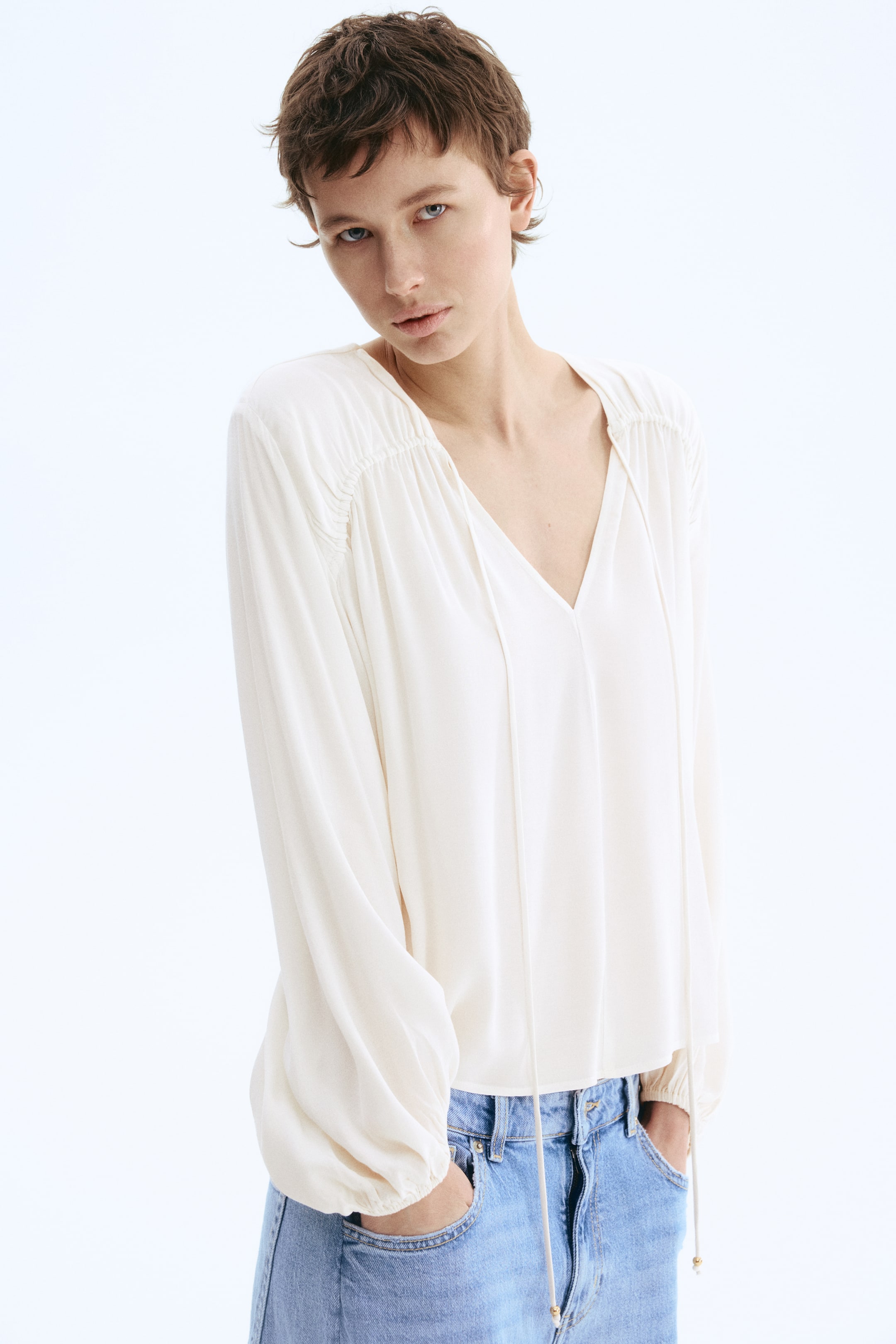 Oversized Viscose Blouse