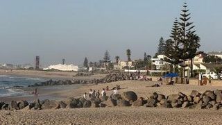 The finishing town at the end of the Desert Dash in Namibia.