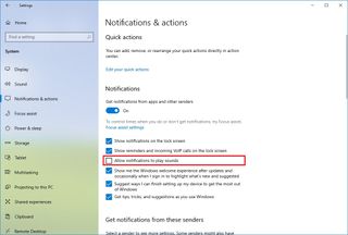 Windows 10 disable sounds for all notifications
